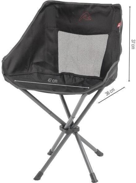 Robens Searcher Faltstuhl, 52x50x74cm, Schwarz 2 Robens Searcher Faltstuhl, 52x50x74cm, Schwarz – Bild 2