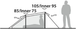 Robens Arch 2 Tunnelzelt, 2-Personen, 140x320cm, Blau -Günstiges Robens Geschäft 115455 0 3