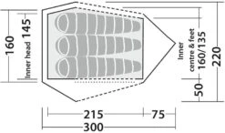 Robens Challenger 3XE Tunnelzelt, 3-Personen, 220x300cm, Grün -Günstiges Robens Geschäft 115462 0 11