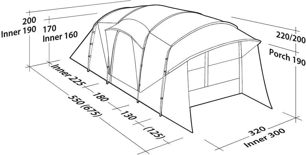 Robens Eagle Rock 5XP Tunnelzelt, 5-Personen, 320x675cm, Sandfarben/grau 11 Robens Eagle Rock 5XP Tunnelzelt, 5-Personen, 320x675cm, Sandfarben/grau – Bild 11