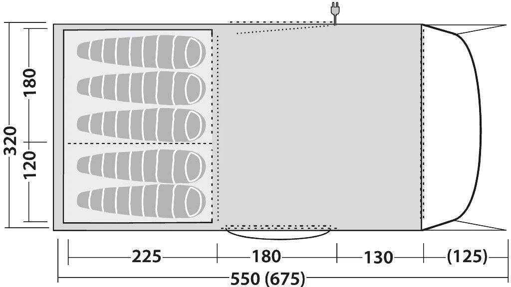 Robens Eagle Rock 5XP Tunnelzelt, 5-Personen, 320x675cm, Sandfarben/grau 13 Robens Eagle Rock 5XP Tunnelzelt, 5-Personen, 320x675cm, Sandfarben/grau – Bild 13