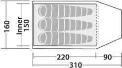 Robens Tor 3 Kuppelzelt, 3-Personen, 310x160cm, Rot 24 Robens Tor 3 Kuppelzelt, 3-Personen, 310x160cm, Rot -Günstiges Robens Geschäft 72494 11