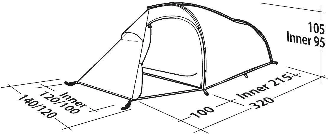 Robens Creek 2 Tunnelzelt, 2-Personen, 320x140cm, Grün 9 Robens Creek 2 Tunnelzelt, 2-Personen, 320x140cm, Grün – Bild 9