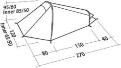 Robens Arrow Head Tunnelzelt, 1-Person, 270x120cm, Rot -Günstiges Robens Geschäft 76694 7