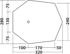 Robens Odyssey Wing Tarp, 240x280x320cm, Grün -Günstiges Robens Geschäft 82027 8