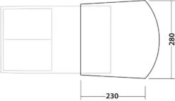 Robens Double Shade Grabber Tunnelvordach, Sandfarben/grün -Günstiges Robens Geschäft 82032 4