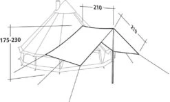 Robens Universal Tarp, 420x210cm, Khaki 5 Robens Universal Tarp, 420x210cm, Khaki -Günstiges Robens Geschäft 88333 2