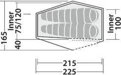 Robens Chaser 2 Tunnelzelt, 2-Personen, 225x165cm, Dunkelgrün -Günstiges Robens Geschäft 95318 0 5