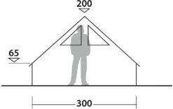 Robens Prospector Shanty Firstzelt, 6-Personen, 300x250cm, Khaki -Günstiges Robens Geschäft 95340 0 8